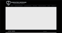 Desktop Screenshot of emiratesdefense.com